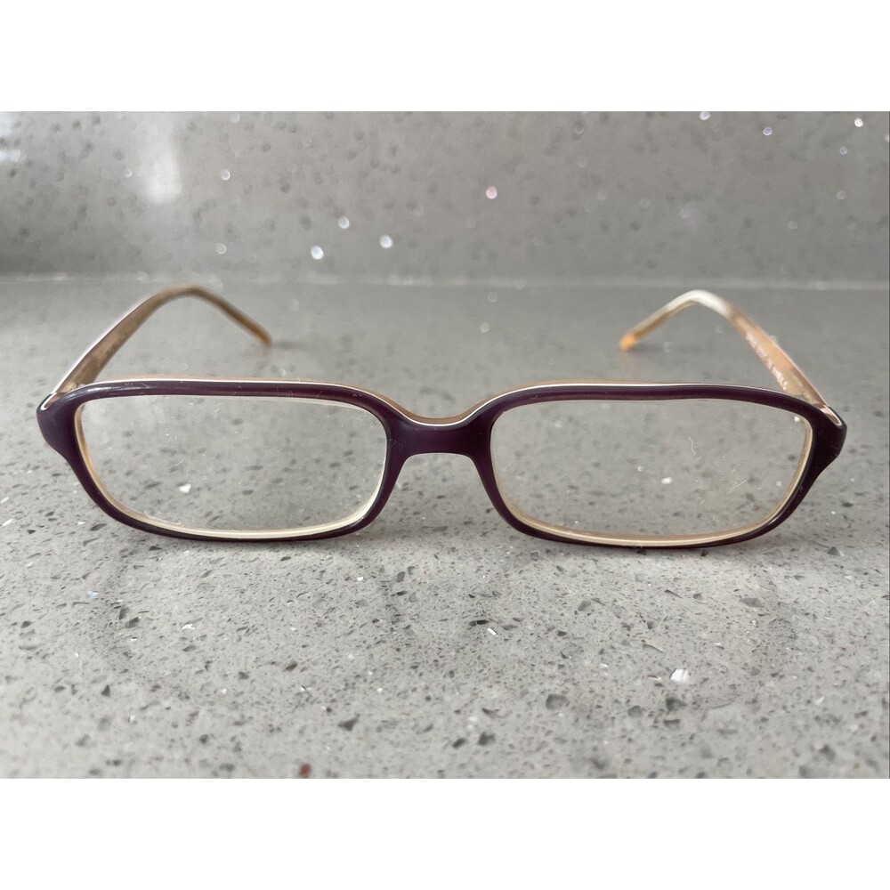 Gianni Po GP P49 Purple Rectangle Full Rim 52-17-135 Wine Eyeglasses Frames ONLY